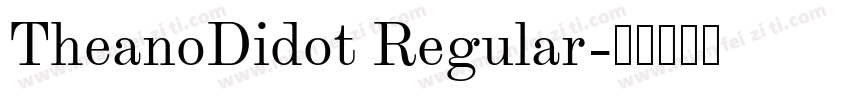 TheanoDidot Regular字体转换